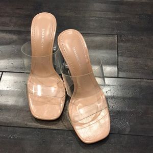 Zara clear top and heel